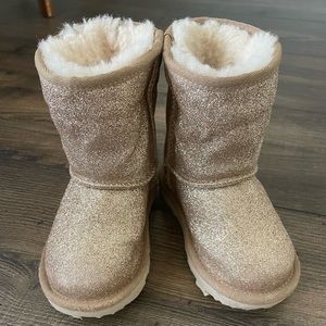 Gold Glitter Toddler Girl UGG Boots